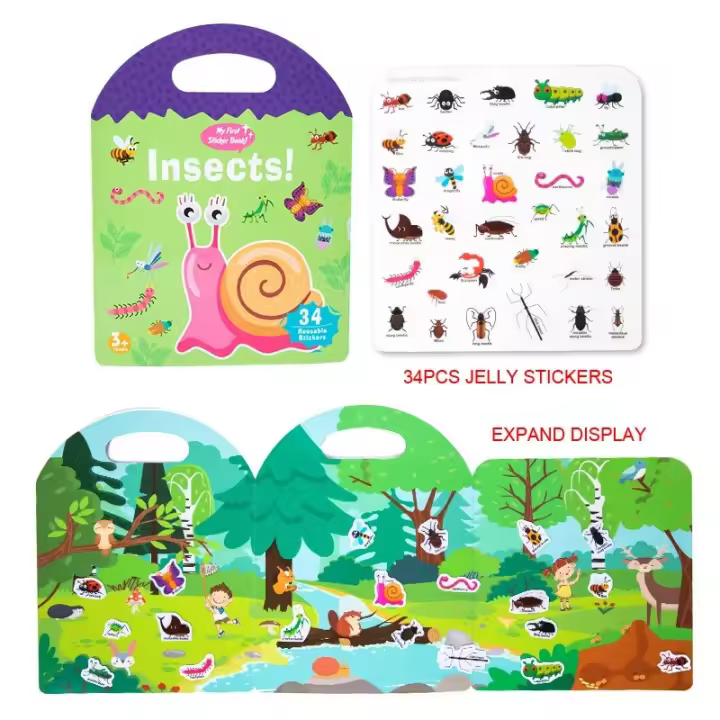 Libro De Puzle De Pegatinas Para Niños En Edad Temprana Cultivando La Calma Y Conociendo El Mundo Juguete Educativo Para Bebés - 1