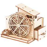 Caja De Música De Madera DIY Para Niños 2024 Puzzle 3D De Reloj Y Pluma Musical Caja De Desafío Geométrico Unisex - details 1