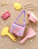 Bolsa De Almacenamiento Para Niños Juguete Viaje Playa Transpirable Con Malla Hombro Material De Poliéster Bolsa De Viaje - details 3