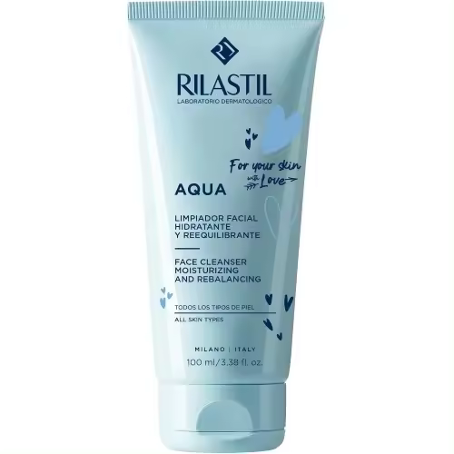 Rilastil Aqua Limpiador Facial Hidratante y Reequilibrante 100 ml - 1