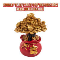 Árbol De La Suerte Feng Shui Decoración Para El Hogar Y Oficina Figura De Resina De Bienes Y Bendiciones De La Fortuna Decoración De Escritorio - details 0
