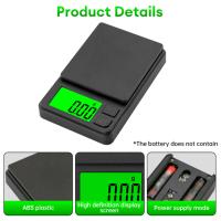Báscula De Bolsillo Digital Precision 1000g X 0.1g Mini Para Viajes Almacenamiento De Alimentos Joyas En Gramos Y Onzas Con Pantalla LCD Retroiluminada - details 0