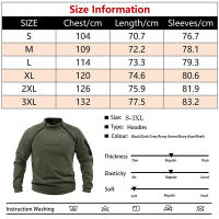 Sudadera Táctica Militar Para Hombre Con Cremallera Y Mangas Largas De Color Sólido Casual Gruesa Para Excursiones Al Aire Libre Otoño E Invierno - details 0