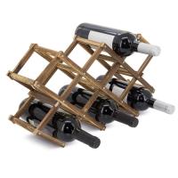 MEYVASER BOTELLERO DE MADERA PARA 10 BOTELLAS + SACACORCHOS PROFESIONAL DE REGALO, 49.00 X 25.50 X 15.00 CM. - details 0