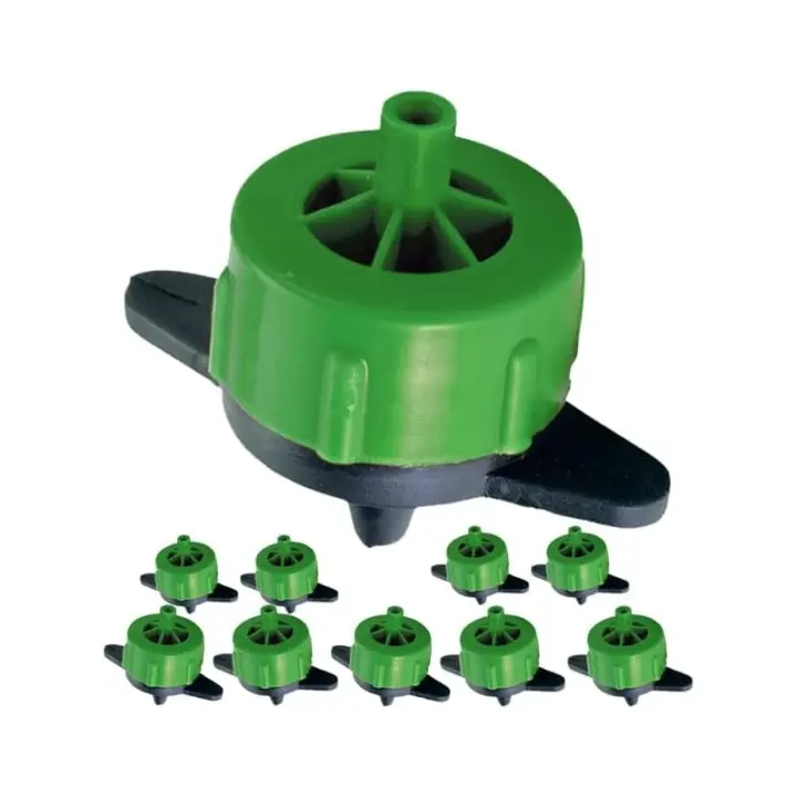 SUINGA Pack 10 Gotero Autocompensante 2 Litros | Goteros desmontables para Riego, Plantas, Macetas, Microtubo y Tuberia 16mm - 1