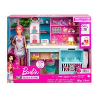 Barbie y su Pastelería Muñeca pelo fantasía con tienda, juego de plastilina y accesorios de juguete, regalo para niñas y niños +3 años (Mattel HGB73) - details 1