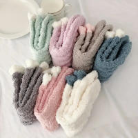 7 Pares De Calcetines De Peluche Coral Para Mujer Temporada Otoño E Invierno Calor Para El Hogar Y Sueño Calcetines De Poliéster Grueso - details 6