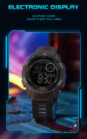 Reloj Digital LED SANDA Para Hombre Reloj Militar De Deporte Resistente Al Agua Con Función De Medición De Tiempo Y Luz Trasera - details 1