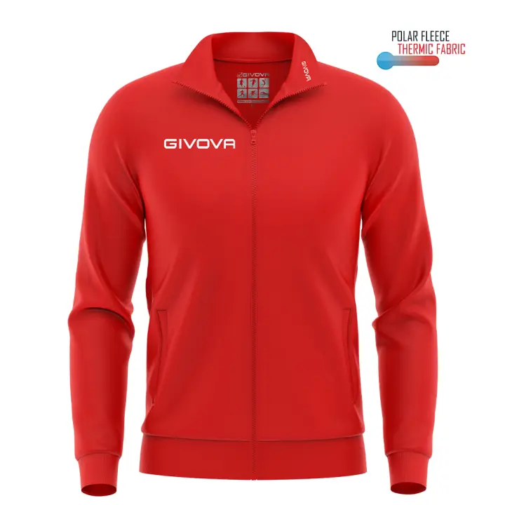 Sudadera Givova Mono 500 | Negro | Sudadera Técnica y Deportiva | Unisex, Adulto y Niño | Diseño Funcional - 1