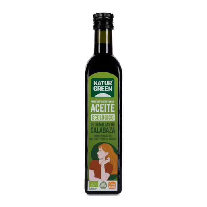 Naturgreen Aceite de Semilla de Calabaza Ecológico 500 Ml - Rico en Ácidos Grasos Insaturados - 1