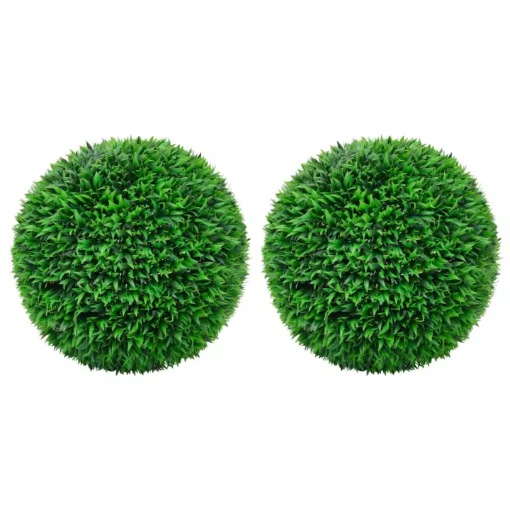 vidaXL Bolas de boj artificial 2 unidades 55 cm - 1