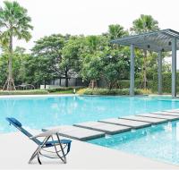 TIENDA EURASIA - Silla de Playa Plegable con Cojín, 4 Posiciones, Estructura de Aluminio Ligera y Resistente, Tela de Textileno, Multiposición, 62 x 48 x 85 cm, Sillas de Playa Plegables - details 2