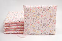LALA - Juego de ropa de Cama para Cuna de Bebe, barandilla Anticolisión de Algodón de dibujos animados, Conejo Rosa 30*30, extraible y lavable. - details 5