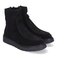 PuntoSalao Botines planos cómodos tejido elastico para mujer color negro YZ24-018 : Botines de Mujer Cómodos y Elegantes Tejido Elástico y Cierre de Cremallera Lateral Ideales para Toda Ocasión. - details 0
