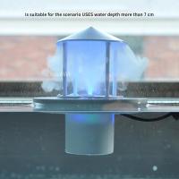 LED Light Ultrasonic Maker De Niebla Flotante Cubierta Protectora Para Acuario Piscina Fogger Mister Accesorios Para Tanque De Peces Decoración De Jardín Mini Greenhouse - details 1