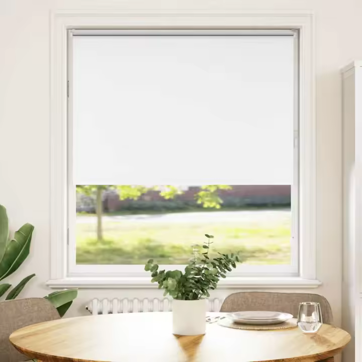 Estor Enrollable Opaco Blanco 100x150 cm Tela Ancho 95,7 cm - 1