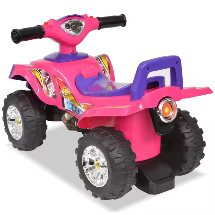 VidaXL Correpasillos Quad efectos de sonido y luz 12-36 meses multicolor - 1