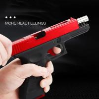 Pistola De Simulación G17 De Metal Negro Con 500 Rondas Para Juegos Al Aire Libre Regalo De Cumpleaños O Navidad Para Niños - details 1