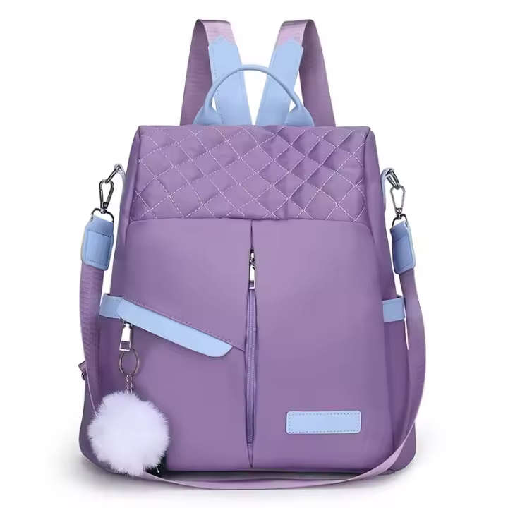 Mochila informal de Tela Oxford, Bolso Escolar Viaje antirobo, Bolso bidireccional Mul - 1