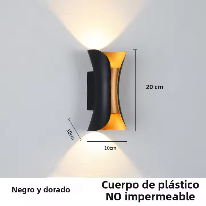 Lámpara De Pared LED Moderna Para Dormitorio Y Corredor Plástico Material Iluminación Directa E Indirecta Instalación En Muro - 1