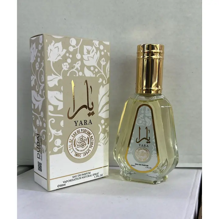 Perfume árabe de mujer Yara Moi 50ml ,Fragancia femenina   floral, exótica, oriental, Perfume de mujer tamaño bolso de 50 ml Yara blanca NOVEDAD - 1