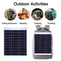Cargador De Batería Portátil Con Placa Solar De 100W 5V Dual USB Impermeable Para Camping Al Aire Libre Panel Solar De Celdas Solares - details 2