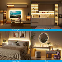Tira De LED COB Zigbee USB 5V 1m 2m 3m Calor Natural Blanco Para Iluminación De TV Armario Decoración De Habitación Compatible Con Alexa/Google Assistant - details 5