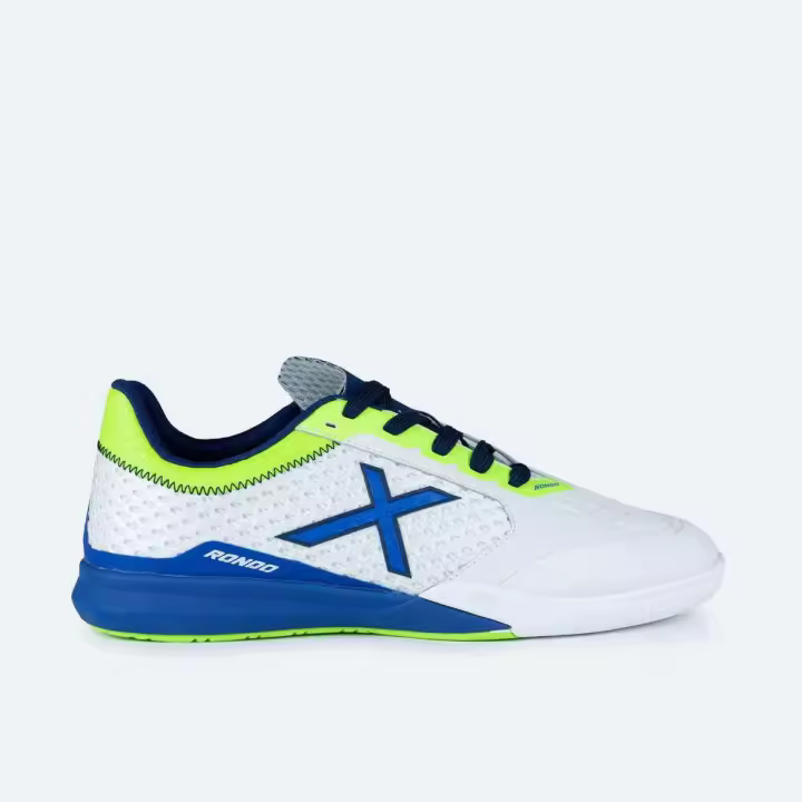 Zapatillas Munich Rondo 07 Blanco Azul Verde Futbol Sala 4770007 - 1