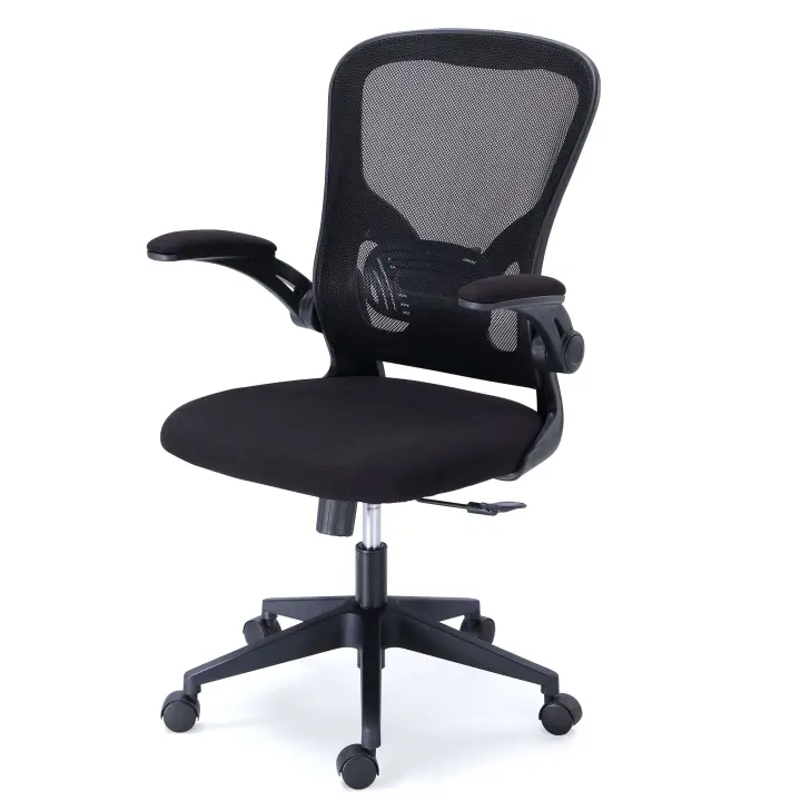 Silla Oficina Estudio Lexi Giratoria en Color Negro o Gris/Blanco con Ruedas, Traspirable, Regulable y con Reposabrazos 66x108x64 cm - 1
