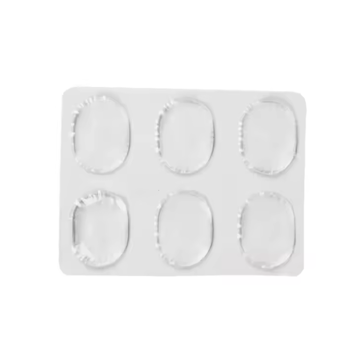 6Pcs Pegatinas De Silicona Para Batería Silenciador De Golpes Control De Sonido Accesorios Para Percusión Tamaño 3.1x2.4x0.36cm - 1