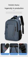 Mochila Impermeable Para Hombres Ultra Ligera Con Capacidad Para Portátil De 15.6 Pulgadas Estilo Casual Con Flecos Reflectantes Bolsa De Espalda Para Libros - details 7
