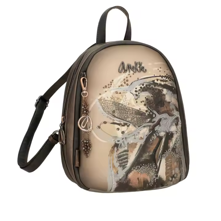 Mochila de mujer Wings - Anekke Dreamverse - Tamaño mediano - Compartimento principal con cierre de cremallera - Bolsillo trasero con cierre de cremallera - Asas regulables - Ref. 39735-252 - Mide 24 x 30 x 8 cm - 1