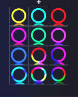 Anillo De Luz RGB Selfie 10in 26cm Con Trípode Telescópico Y Soporte Para Teléfono Lámpara De Relleno De Maquillaje Para Fotografía - details 1