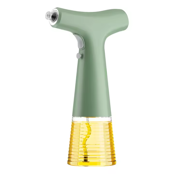 Qoosea Pulverizador Aceite, Pulverizador De Aceite de Oliva, Botella de Spray Electrico 240ml, Dispensador de Aceite de Oliva y Vinagre, Spray Aceite para Cocinar Barbacoa Ensalada Hornear - 1