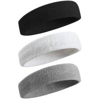 3pcs Cinturones De Sudor Para Deportes Para Hombres Y Mujeres Absorbentes De Moqueta Para Tenis Baloncesto Correr Gimnasio Ejercicio - details 0
