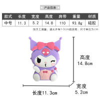 Bolso De Moda Kawaii Hello Kitty Sanrio Pequeño Almacenamiento De Silicona Monedero Figuras De Anime Dibujos Animados Regalo Para Niños - details 17