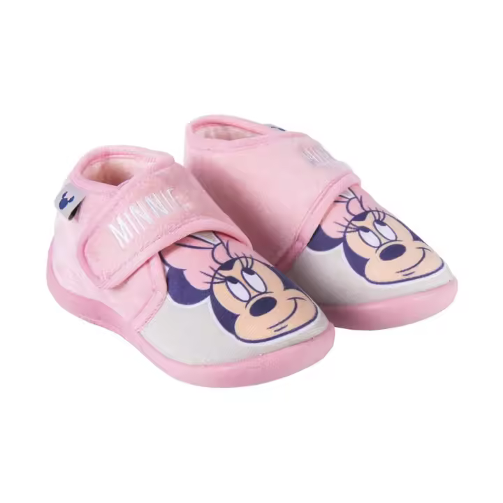Zapatillas de Casa Media Bota Minnie Mouse Rosa Niña - 1