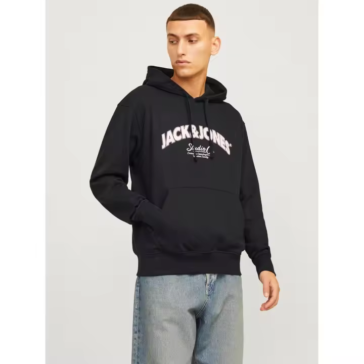 Sudadera Capucha Bronx Negra Jack And Jones - 1