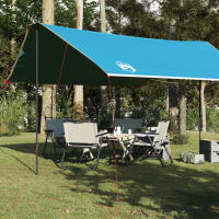 vidaXL Lona de camping impermeable 460x305x210 cm lona impermeable Color Azul,  Gris y naranja,  Verde y mas - details 0