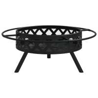 vidaXL Brasero con atizador acero XXL 70 cm - details 3