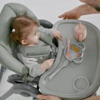 Kinderkraft  - TUMMIE Trona Bebé, 2 en 1, trona para niños, trona combinada, Asiento desde los primeros meses de vida, reposapiés, Posición tumbada, con juguetes, ajustable - details 4