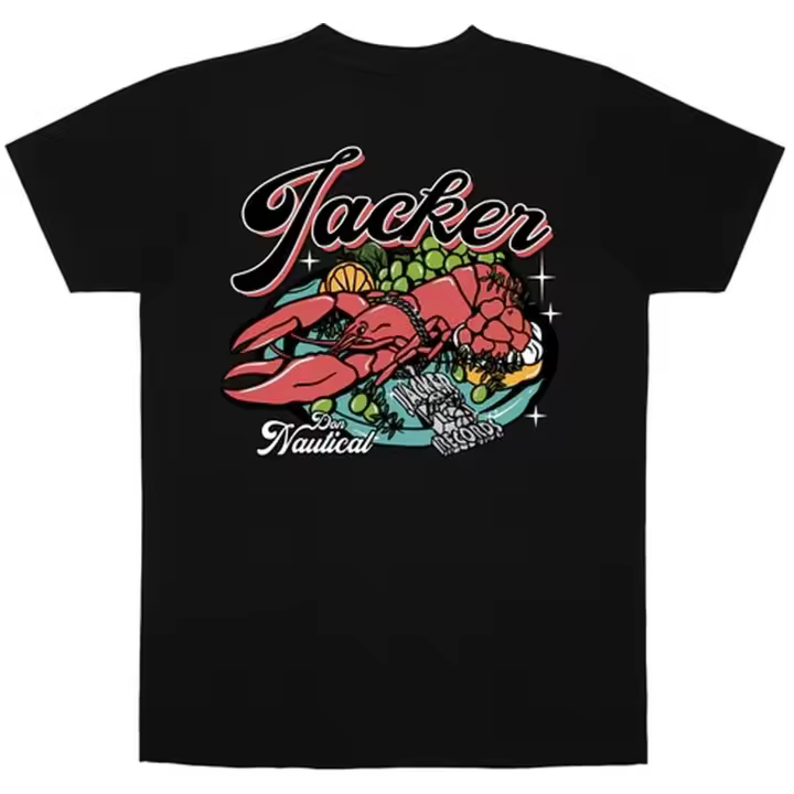 Camiseta de Manga Corta Jacker  para hombre en color negro - 1