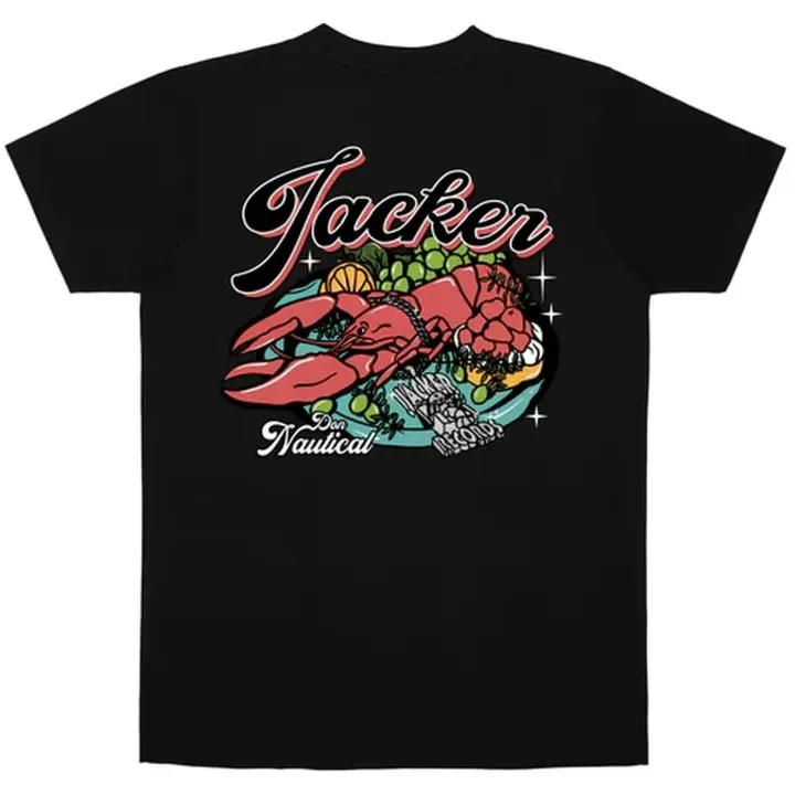 Camiseta de Manga Corta Jacker  para hombre en color negro - 1