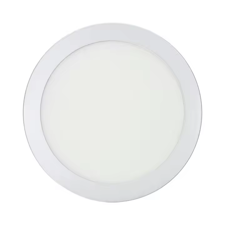 downlight led superficie redondo 20w 1500lm 4000k luz dia cromado ø22x3,5cm edm - 1
