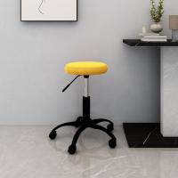 vidaXL Silla de oficina giratoria de terciopelo en color Gris oscuro/Rojo vino tinto/Verde oscuro y más | cómodas modernas ergonómicas para comedor cocina salón hogar - details 8
