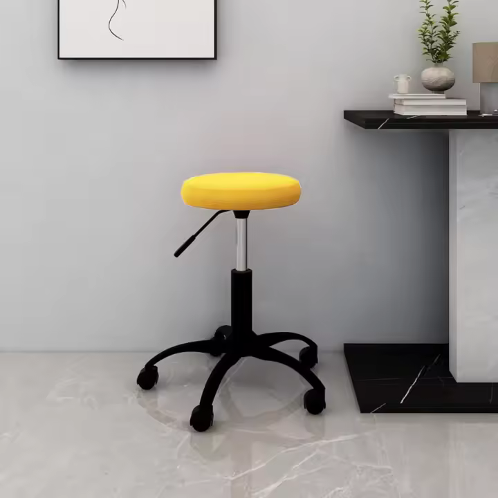 vidaXL Silla de oficina giratoria de terciopelo en color Gris oscuro/Rojo vino tinto/Verde oscuro y más | cómodas modernas ergonómicas para comedor cocina salón hogar - 1