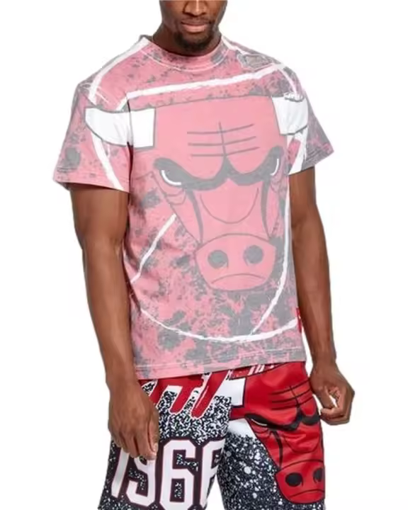 Camiseta Mitchell & Ness Roja Jumbotron Sublimated - 1