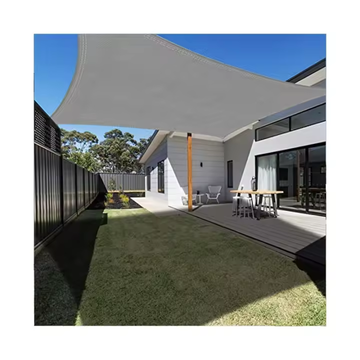 Suinga Toldo Vela Rectangular Impermeable Poliéster 3 X 4 M Gris UV Jardín - 1