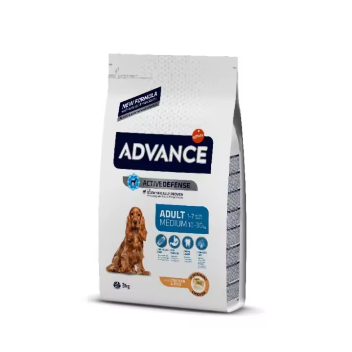 Advance Medium Adult Chicken, Pienso para Perros Adultos de Razas Medianas con Pollo, 14kg - 1