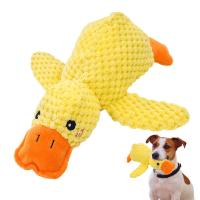 Juguete De Peluche Para Perro Tamaño 3 Compañero De Sueño Pato Resistente a Mordidas Alivio Del Estrés Masticar Dientes Sonido Relajante Para Mascotas - details 9